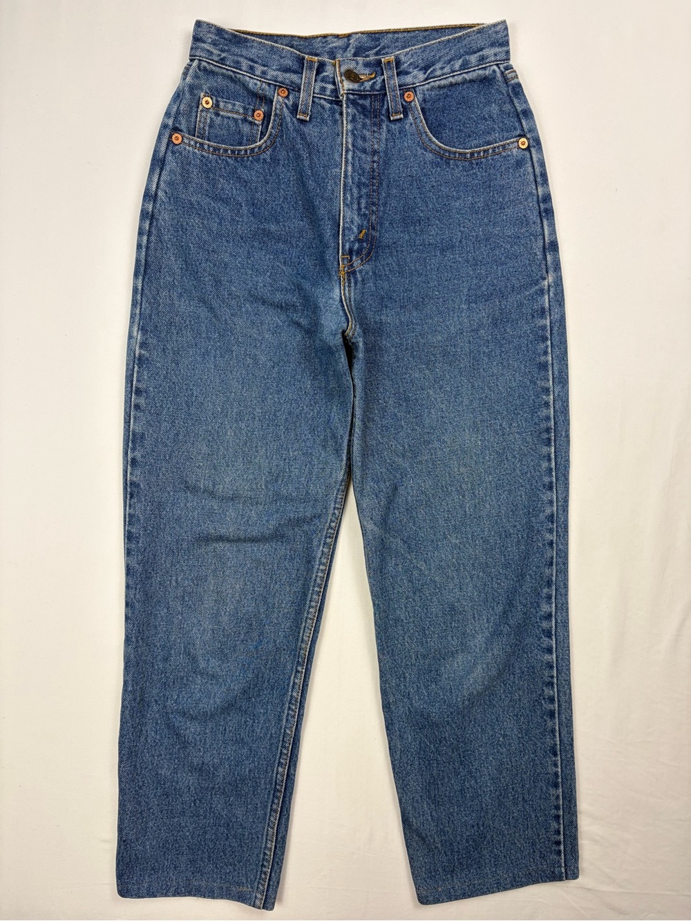 Vintage 90s Levi’s 881 Orange Tab High Rise Petite Jeans W27
